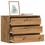 Vidaxl commode dangle chêne artisanal 80x41x58 cm bois dingénierie commode à tiroirs classeur armoire ... Vidaxl commode dangle chêne artisanal 80x41x58 cm bois dingénierie commode à tiroirs classeur armoire ...