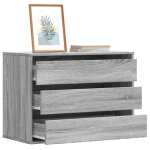 Vidaxl commode dangle sonoma gris 80x41x58 cm bois dingénierie commode à tiroirs classeur armoire à tiroirs ... Vidaxl commode dangle sonoma gris 80x41x58 cm bois dingénierie commode à tiroirs classeur armoire à tiroirs ...