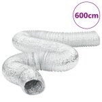 Vidaxl conduit de ventilation aluminium 6 m 125 cm tuyau dchappement flexible conduit de hotte aspirante ...