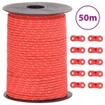 Vidaxl corde de haubanage de tente avec bandes r�fl�chissantes et cl�s corde de haubanage corde de haubanage ...