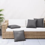 Vidaxl coussins de canapé 4 pcs anthracite 40x40 cm tissu coussin coussin dextérieur oreiller coussin ... Vidaxl coussins de canapé 4 pcs anthracite 40x40 cm tissu coussin coussin dextérieur oreiller coussin ...