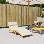 Vidaxl coussin de chaise longue cr�me 180x60x4 cm tissu oxford coussin coussin de si�ge coussin de patio ...