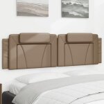 Vidaxl coussin de tte de lit cappuccino 180 cm similicuir 374808