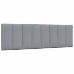 Vidaxl coussin de t�te de lit gris clair 160 cm tissu 4019170