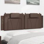 Vidaxl coussin de tte de lit marron 160 cm similicuir 374799