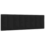 Vidaxl coussin de t�te de lit noir 160 cm tissu 4019172