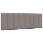 Vidaxl coussin de t�te de lit taupe 140 cm tissu 4019167