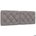 Vidaxl coussin de t�te de lit taupe 140 cm tissu 4019223