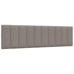 Vidaxl coussin de tte de lit taupe 180 cm tissu 4019181