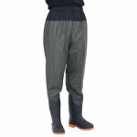 Vidaxl cuissardes avec bottes noir taille 38 - 46 pvc