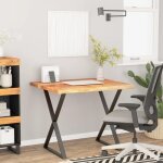 Vidaxl dessus de bureau carr bois massif d'acacia bordure assortie 370266