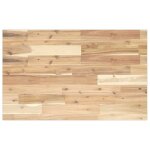 Vidaxl dessus de meuble de salle de bain non trait� bois dacacia �tag�re de salle de bain plan de travail ...