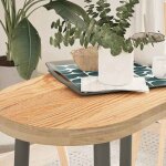 Vidaxl dessus de table 80x40x4 cm bois de chne massif ovale plateau de table basse plateau de table ...