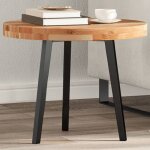 Vidaxl dessus de table rond 50x4 cm bois massif d'acacia, dessus de table de rechange, dessus de table ...