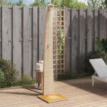 Vidaxl douche dextrieur meuble de jardin avec poigne rotative douche de piscine patio arrire - cour ...