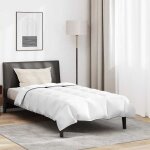 Vidaxl duvet dhiver avec oreiller 2 pcs blanc plume de canard d�cor moderne literie luxueuse couette ...