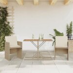 Vidaxl ensemble de bistro avec coussins 3 pcs chaises et table de patio meubles de terrasse arrière - ... Vidaxl ensemble de bistro avec coussins 3 pcs chaises et table de patio meubles de terrasse arrière - ...