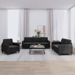 Vidaxl ensemble de canapés 3 pcs, sièges avec coussins, canapés avec accoudoirs et dossier, meubles de ... Vidaxl ensemble de canapés 3 pcs, sièges avec coussins, canapés avec accoudoirs et dossier, meubles de ...