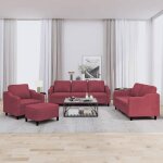 Vidaxl ensemble de canaps avec coussins 4 pcs canaps avec accoudoirs et dossier ensemble de meubles ...
