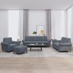Vidaxl ensemble de canapés avec coussins 4 pcs, canapés avec accoudoirs, ensemble de meubles avec repose ... Vidaxl ensemble de canapés avec coussins 4 pcs, canapés avec accoudoirs, ensemble de meubles avec repose ...