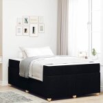 Vidaxl ensemble de lit complet noir 120 x 190 cm avec un matelas en mousse haute densit� et un cadre ...
