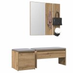 Vidaxl ensemble de meubles de couloir ch�ne artisanal bois ing�nierie 3329172