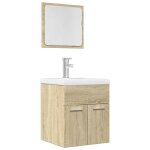 Vidaxl ensemble de meubles de salle de bain 2 pcs chêne sonoma armoire de salle de bain armoire de bain ... Vidaxl ensemble de meubles de salle de bain 2 pcs chêne sonoma armoire de salle de bain armoire de bain ...