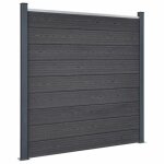 Vidaxl ensemble de panneaux de cl�ture mur de cl�ture barri�re avec poteau bordure de jardin patio terrasse ...