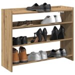 Vidaxl �tag�re � chaussures ch�ne artisanal bois ding�nierie rangement de chaussures armoire de rangement ...