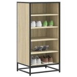 Vidaxl tagre  chaussures chne sonoma 48x38x975 cm bois ingnierie rangement de chaussures armoire ...
