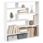 Vidaxl tagre cube murale 7 compartiments blanc bois d'ingnierie 860022