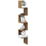 Vidaxl tagre dangle murale vieux bois 20x20x1275 cm tagre murale tagre suspendue tagre murale ...