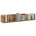 Vidaxl tagre murale  cd chne artisanal 100x18x18cm bois ingnierie, tagre flottante, tagre d'affichage ...