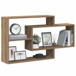 Vidaxl tagre murale chne artisanal 104x20x58, 5 cm bois d'ingnierie, tagre flottante, tagre murale ...