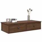 Vidaxl tagre murale avec tiroirs chne marron bois dingnierie 859956