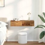 Vidaxl tagre murale avec tiroirs vieux bois bois dingnierie 859984
