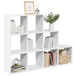 Vidaxl tagre sparatrice de pice  3 niveaux blanc 137, 5x29x103, 5cm, tagre, tagre  livres, ...