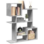 Vidaxl Étagère séparatrice de pièce gris béton 92x29x112 cm bibliothèque support à livres étagère dexposition ... Vidaxl Étagère séparatrice de pièce gris béton 92x29x112 cm bibliothèque support à livres étagère dexposition ...