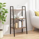Vidaxl Étagère sur pied 3 niveaux marron foncé et noir 56x35x108 cm 336362 Vidaxl Étagère sur pied 3 niveaux marron foncé et noir 56x35x108 cm 336362