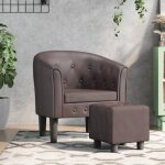 Vidaxl fauteuil cabriolet avec repose - pied chaise avec accoudoirs canapé avec dossier siège rembourré ... Vidaxl fauteuil cabriolet avec repose - pied chaise avec accoudoirs canapé avec dossier siège rembourré ...