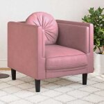 Vidaxl fauteuil avec coussin chaise de relaxation avec accoudoirs et dossier si�ge avec pieds fauteuil ...