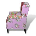 Vidaxl fauteuil avec design de patchwork tissu