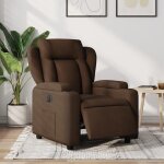 Vidaxl fauteuil inclinable �lectrique chaise de relaxation avec dossier et repose - pied r�glables si�ge ...