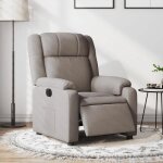 Vidaxl fauteuil inclinable �lectrique chaise de relaxation avec dossier et repose - pied r�glables si�ge ...