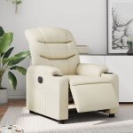 Vidaxl fauteuil inclinable �lectrique chaise de relaxation avec dossier et repose - pied r�glables si�ge ...