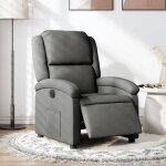 Vidaxl fauteuil inclinable �lectrique chaise de relaxation avec dossier et repose - pied r�glables si�ge ...