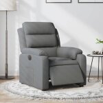 Vidaxl fauteuil inclinable �lectrique chaise de relaxation avec dossier si�ge avec accoudoirs fauteuil ...