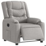 Vidaxl fauteuil inclinable �lectrique gris nuage tissu 3310253