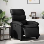 Vidaxl fauteuil inclinable �lectrique chaise de relaxation avec dossier et repose - pied r�glables si�ge ...