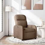 Vidaxl fauteuil inclinable marron tissu 4015526